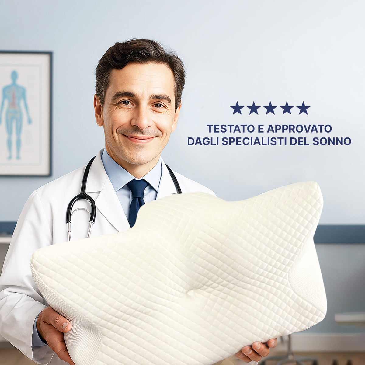 Cuscino OrthoCerv™ Original - Elimina i Dolori Cervicali Mattutini