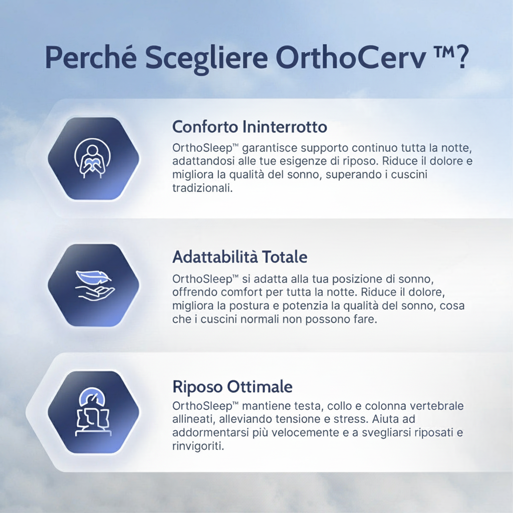 Cuscino OrthoCerv™ Original - Elimina i Dolori Cervicali Mattutini