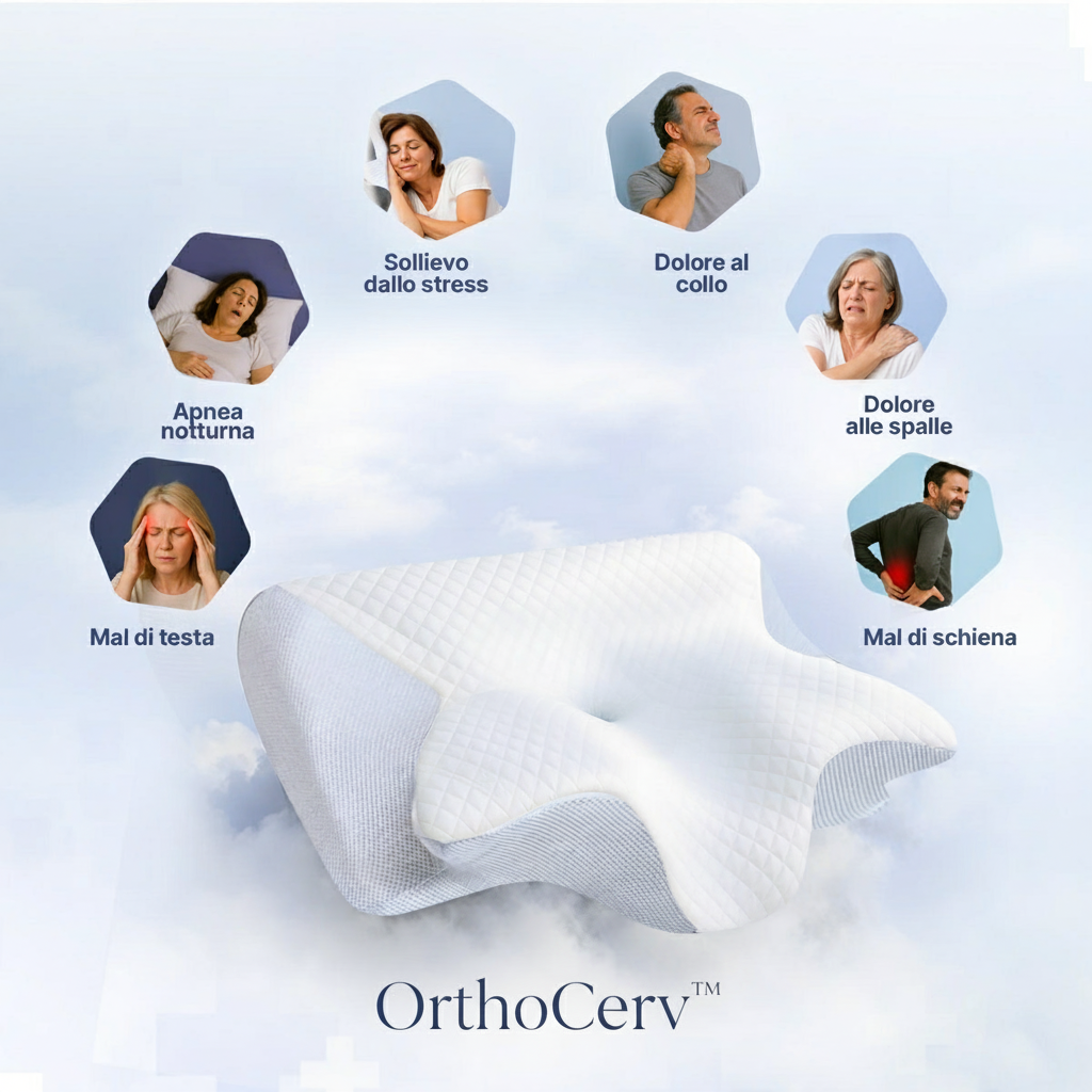 Cuscino OrthoCerv™ Original - Elimina i Dolori Cervicali Mattutini